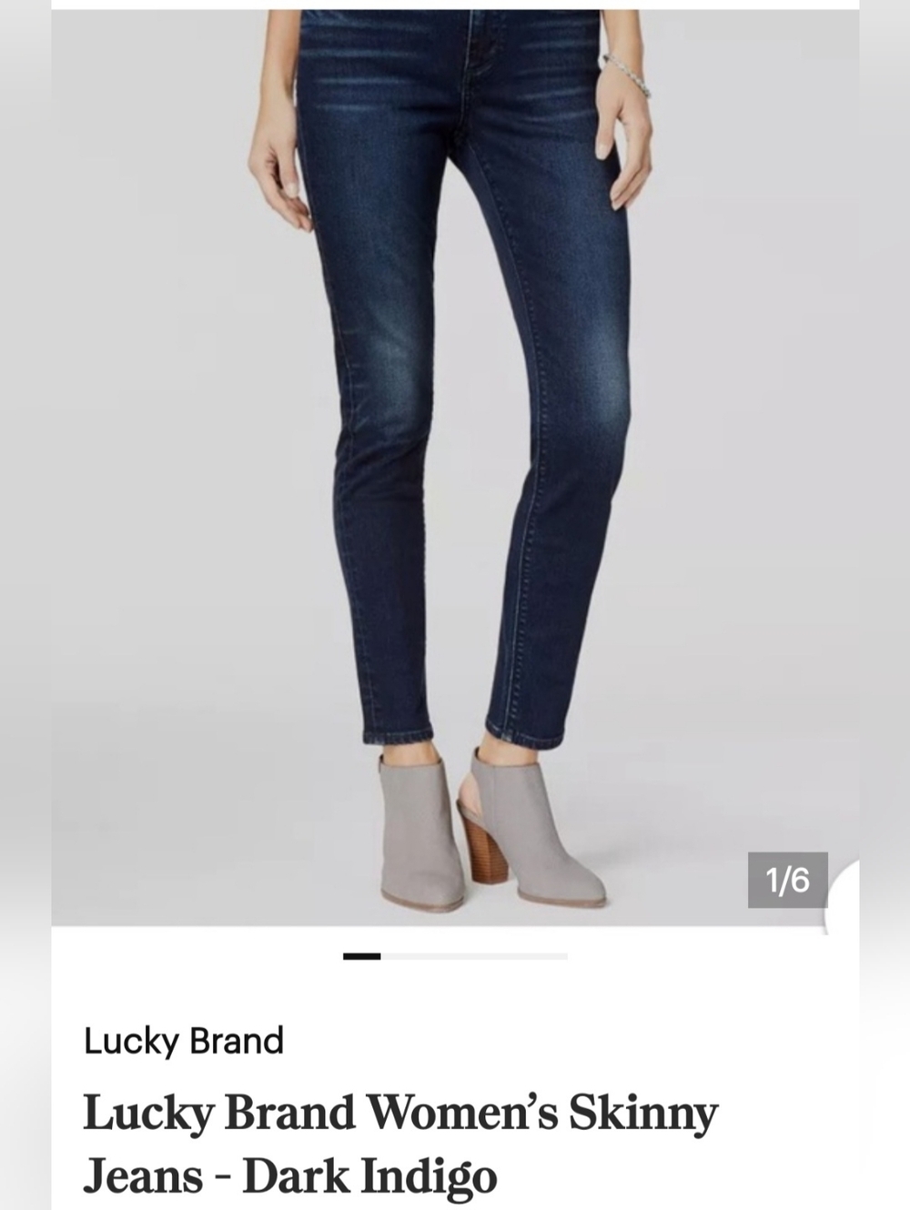 Lucky Brand Dark Indigo Skinny Jeans
